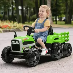 Детский электромобиль M 5733 EBLR-5 трактор, с прицепом